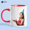 Personalized Inner Colour Photo Mug