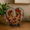 Heart Shape Stone Photo Frame