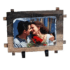 Sublimation Rock Photo – Rectangle with wooden frame